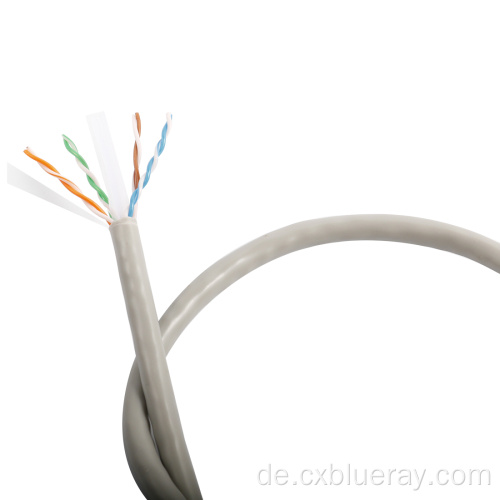 0,5 mm CCA UTP Cat6 24AWG 4pair HDPE mit Separator PVC Jacke Innenkommunikationskanal LAN -Kabel